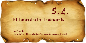 Silberstein Leonarda névjegykártya